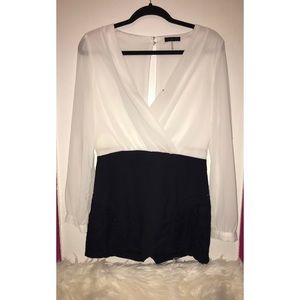 Chiffon blouse romper